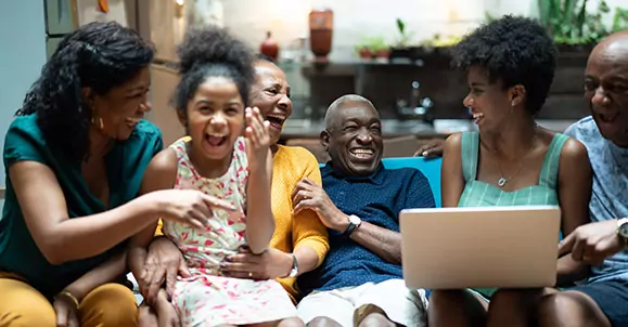 Estate and Wealth Transfer Planning - smiling multigenerational family