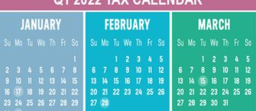 2022 Q1 tax calendar: Key deadlines for businesses and other employers | tax preparation in bel air md | WCS